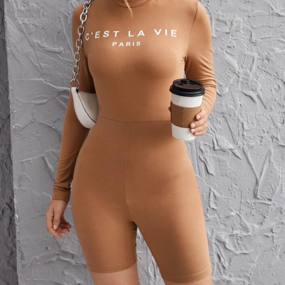 Brown Jumpsuit.